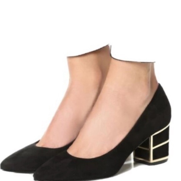 Steven By Steve Madden  elegant classic women’s Black Block Heels size 8.5 - Picture 14 of 16